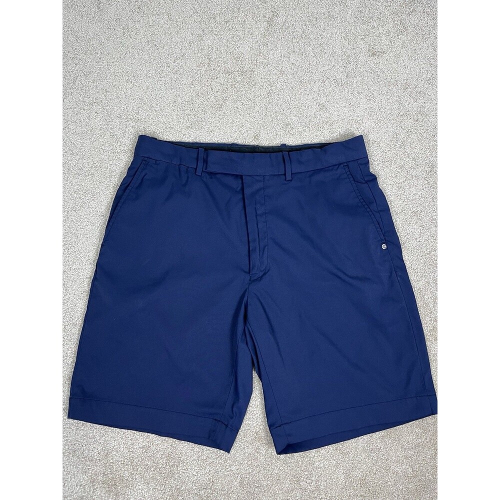 RLX Ralph Lauren Golf Shorts Mens 32 Navy Blue Classic Fit Performance 9” Inseam